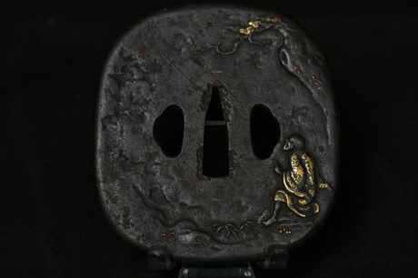 Iron Kakugata Tsuba senin