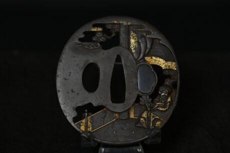 Marugata Iron openwork Tsuba