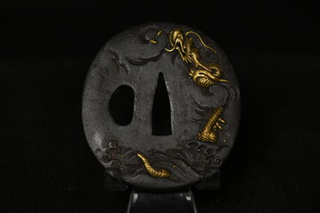 Marugata Iron ryu tsuba