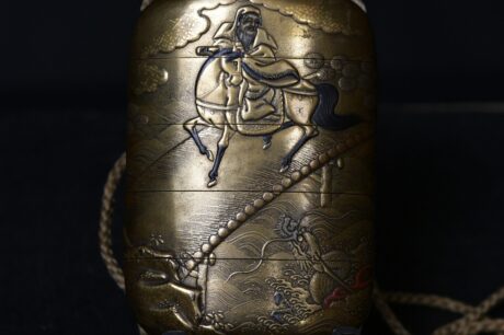 Inro Makie shibayama dragon