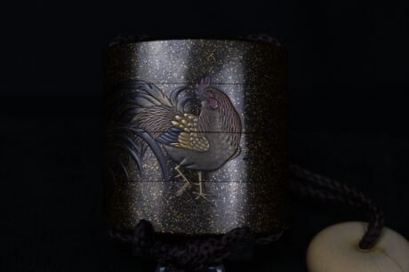 Inro makie chicken and hen