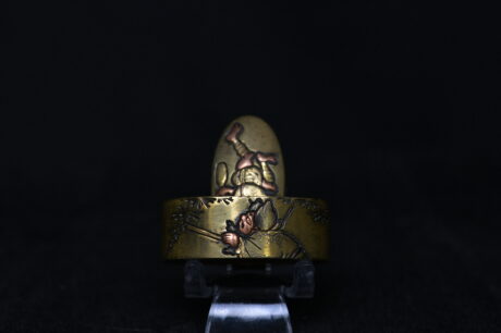 Fuchi Kashira Bronce Oni