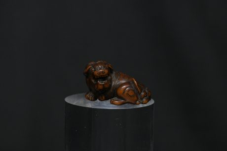 Netsuke Shishi III wood