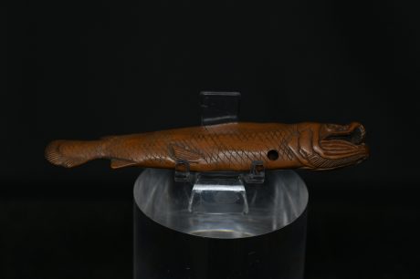 Netsuke Dried fish wood