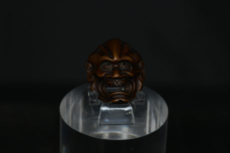 Netsuke face mask wood