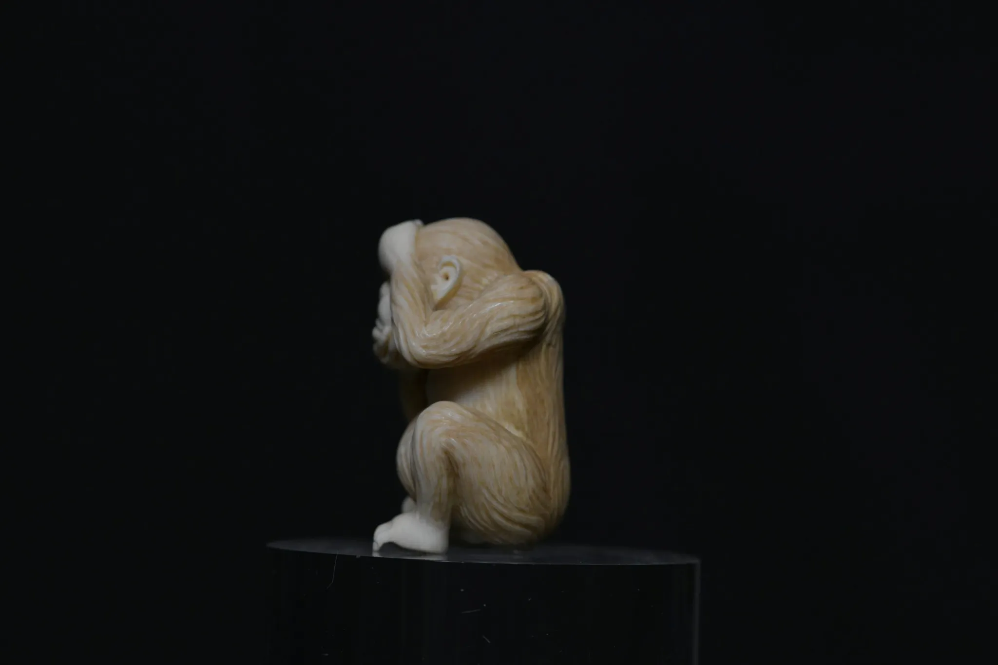 Netsuke monkey II ivory