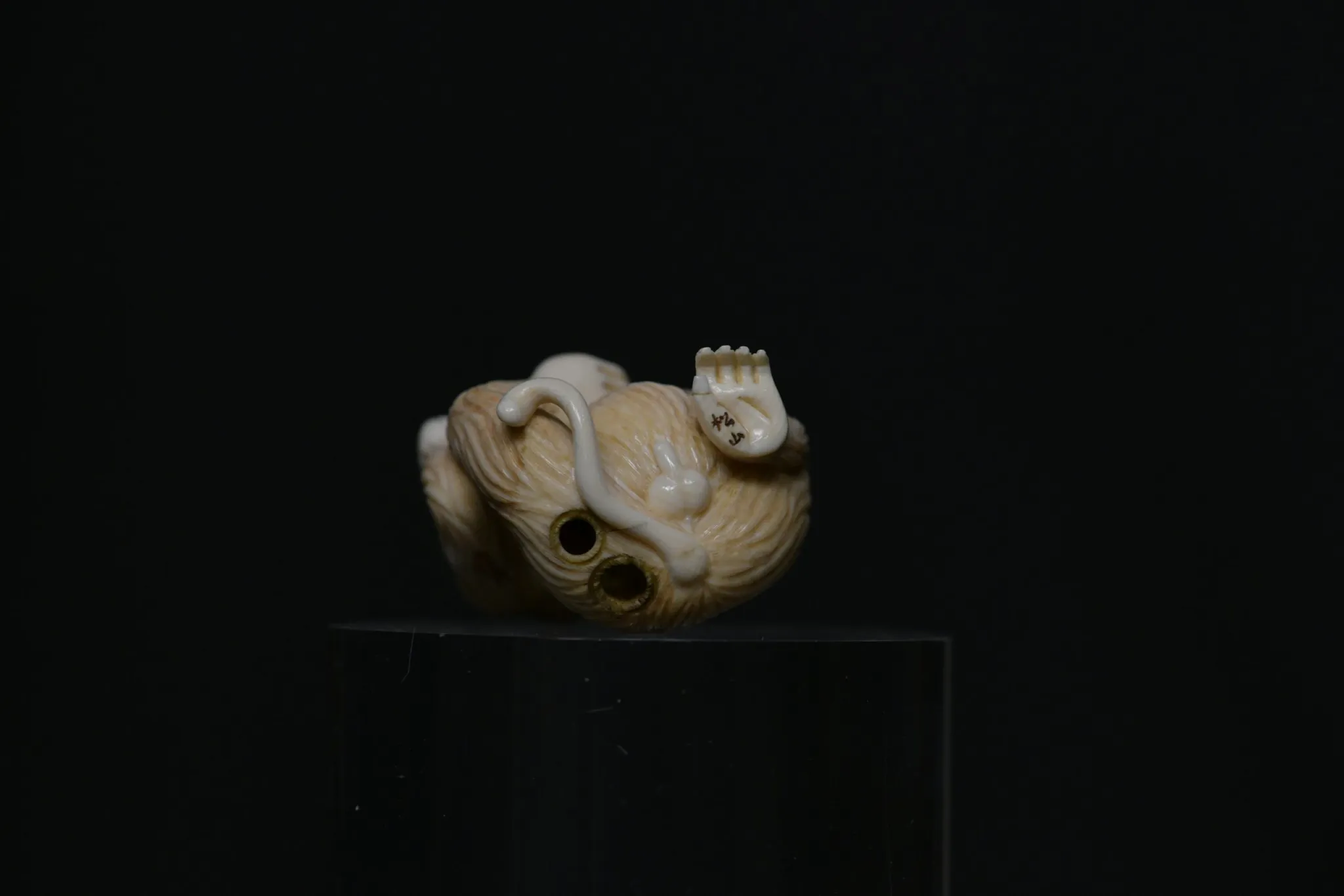 Netsuke monkey II ivory