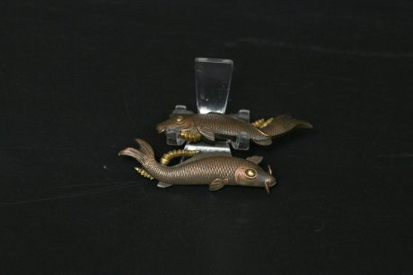 Menuki koi fish copper