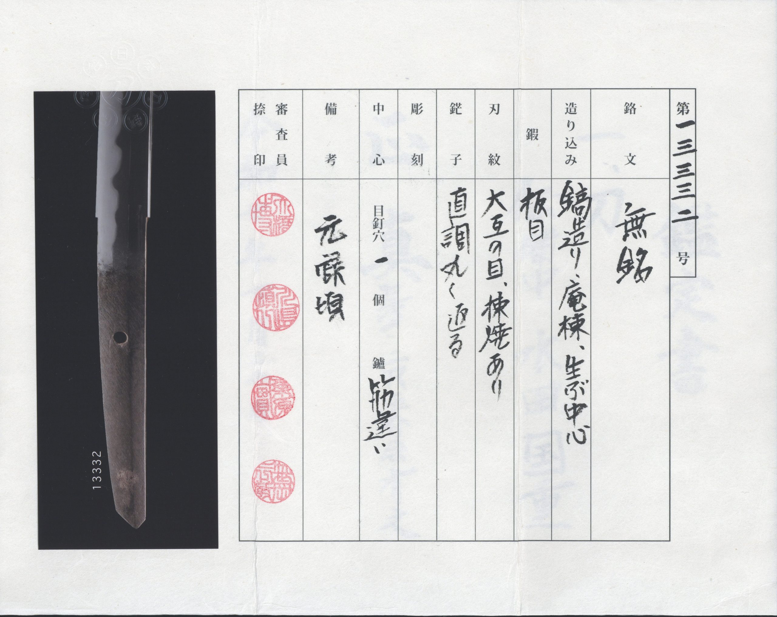 Nihonto Katana Bitchū Mizuta Kunishige with NTHK Kanteisho Certificate