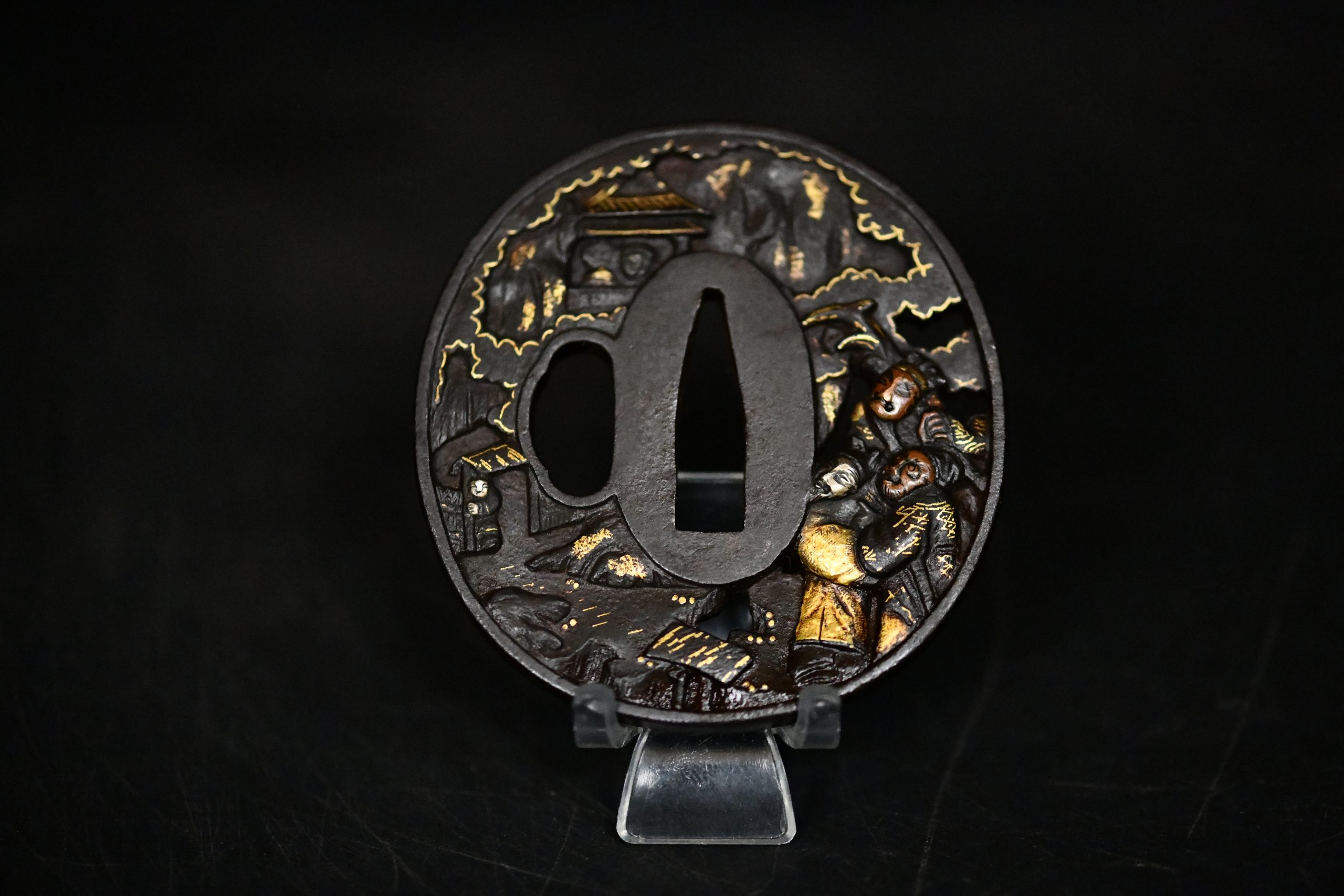 Iron tsuba soten for sale