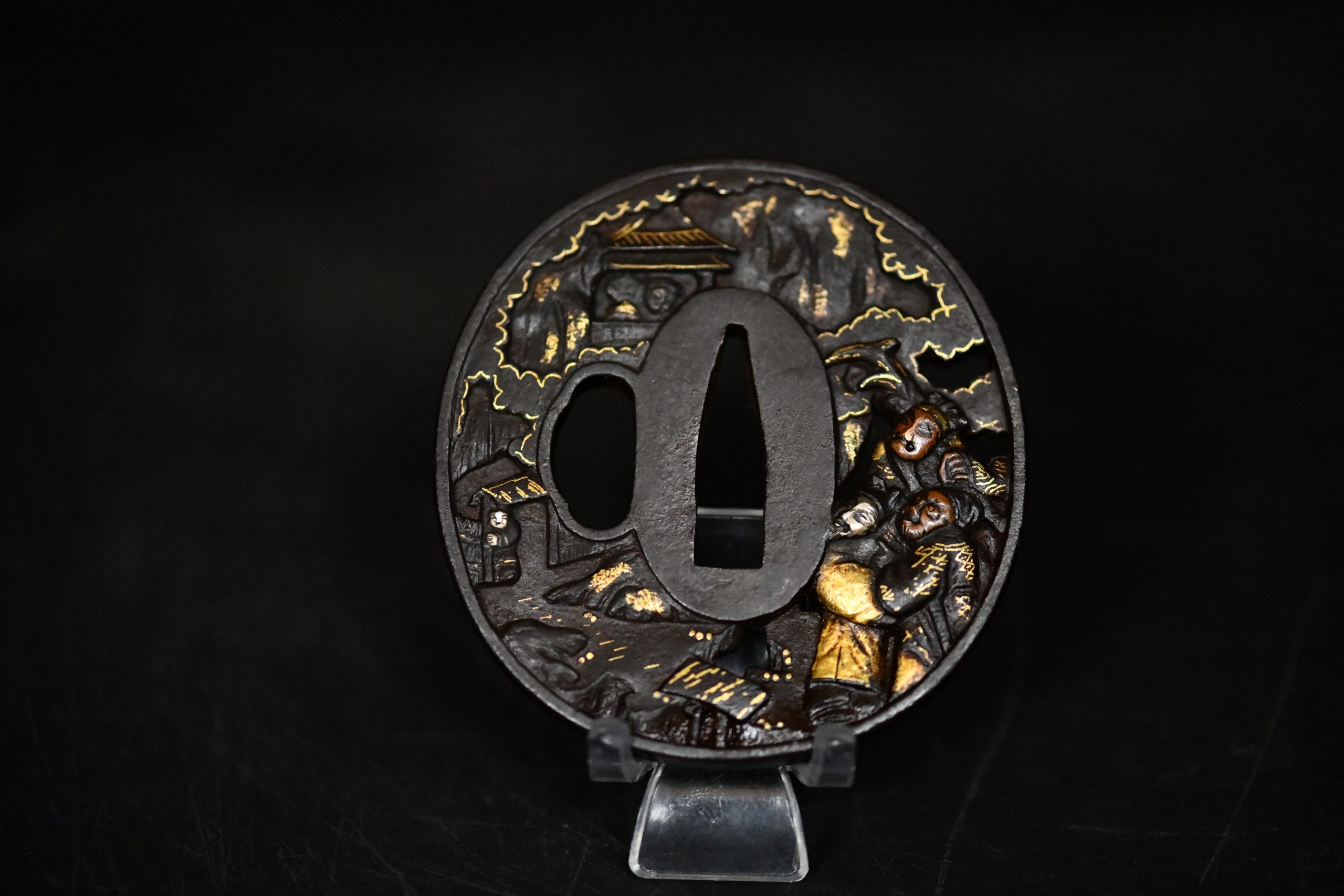 Iron tsuba soten for sale