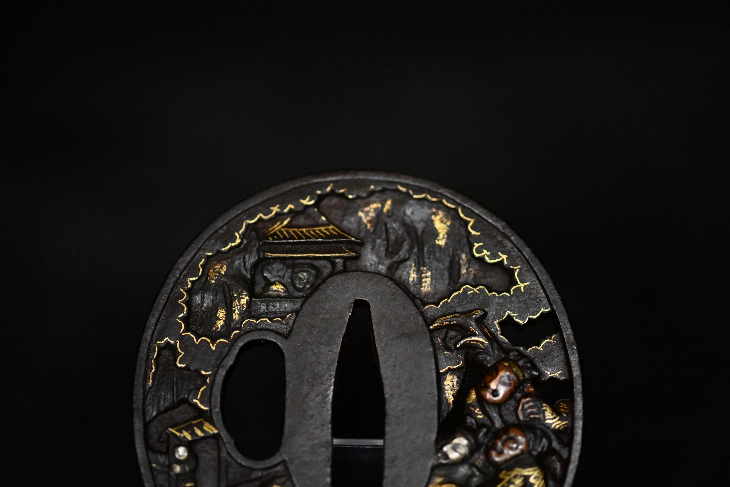 Iron tsuba soten for sale