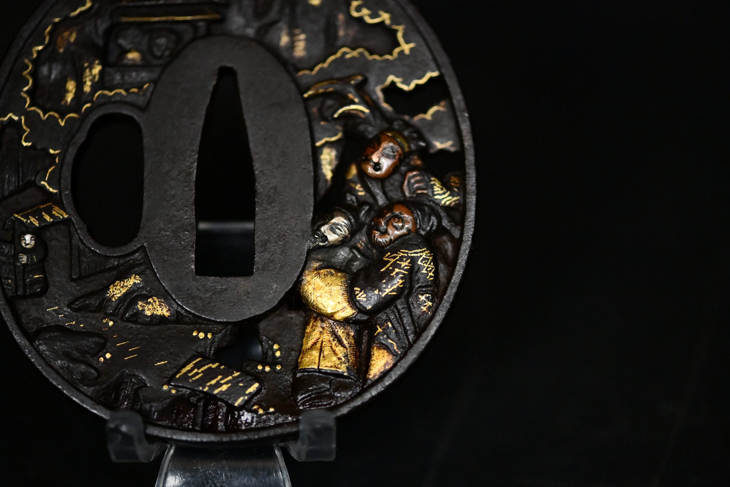 Iron tsuba soten for sale