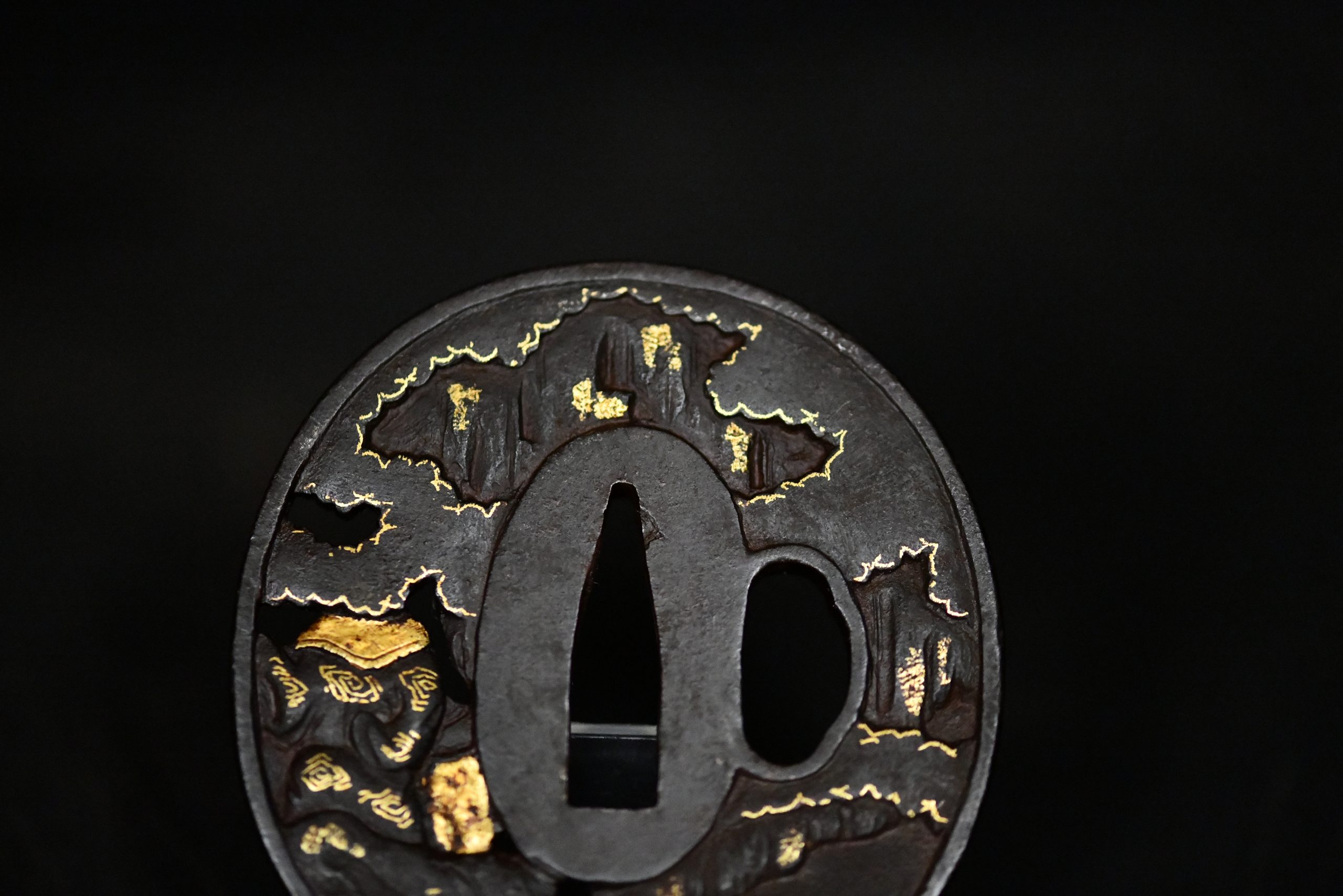 Iron tsuba soten for sale