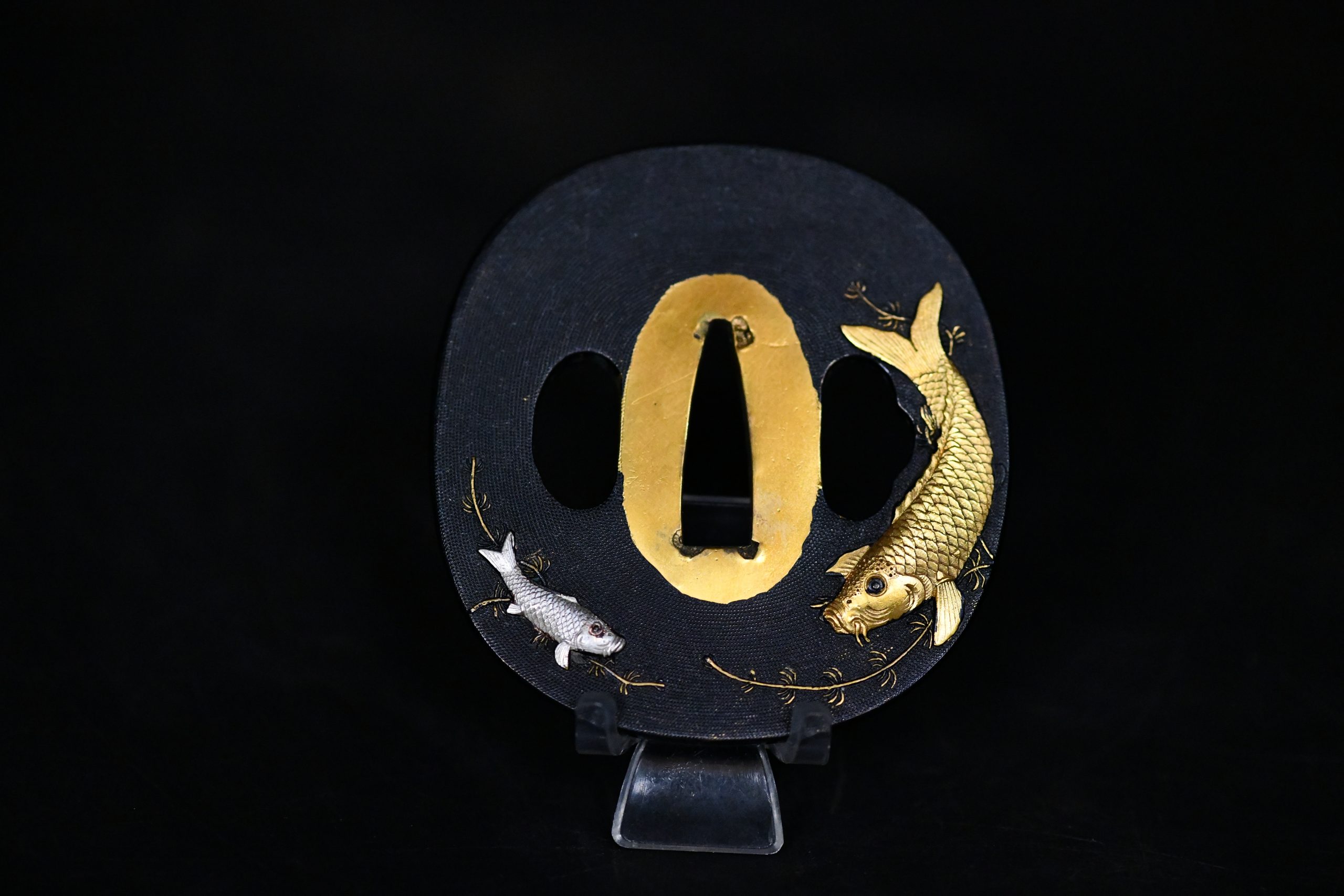 Tsuba koi Meiji period