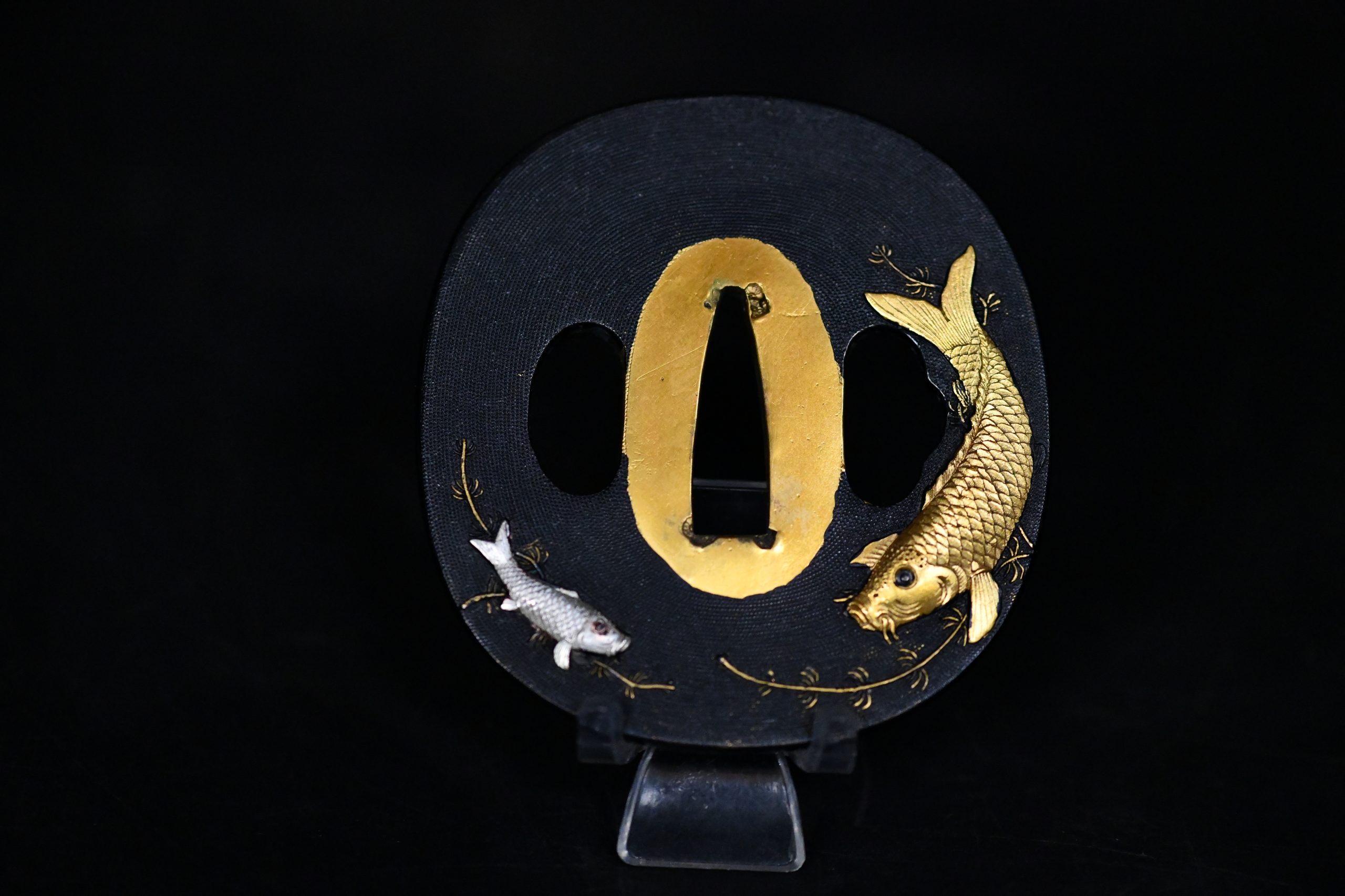 Tsuba koi Meiji period