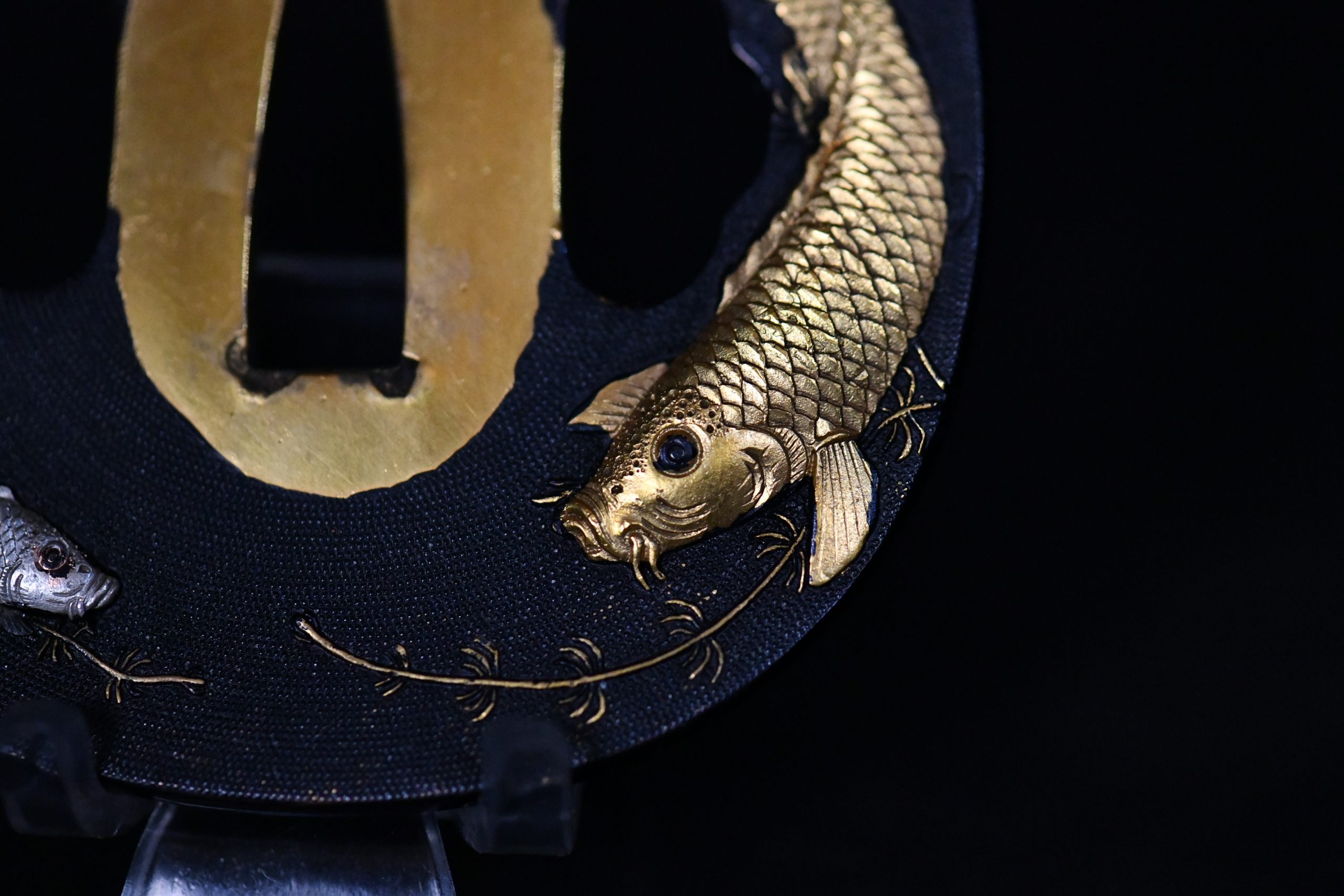 Tsuba koi Meiji period