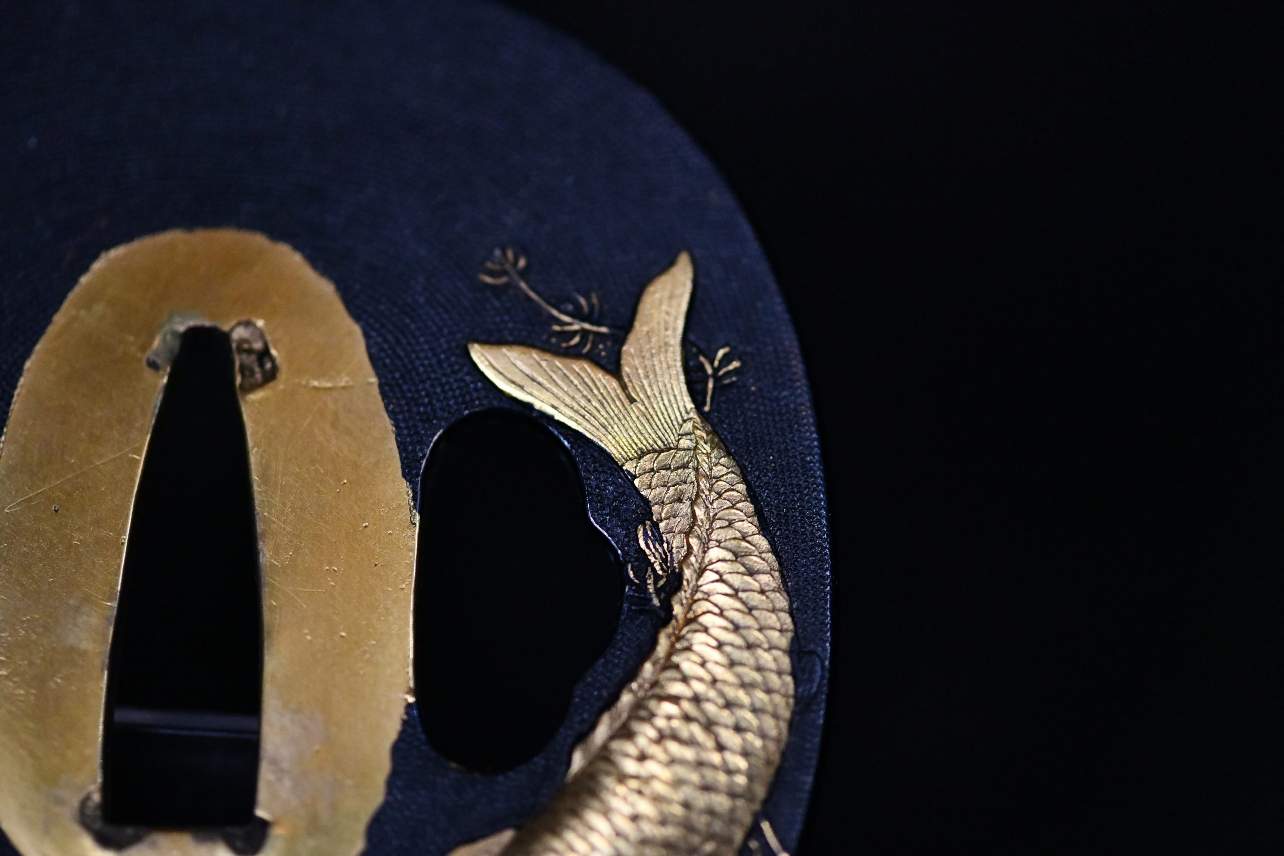 Tsuba koi Meiji period