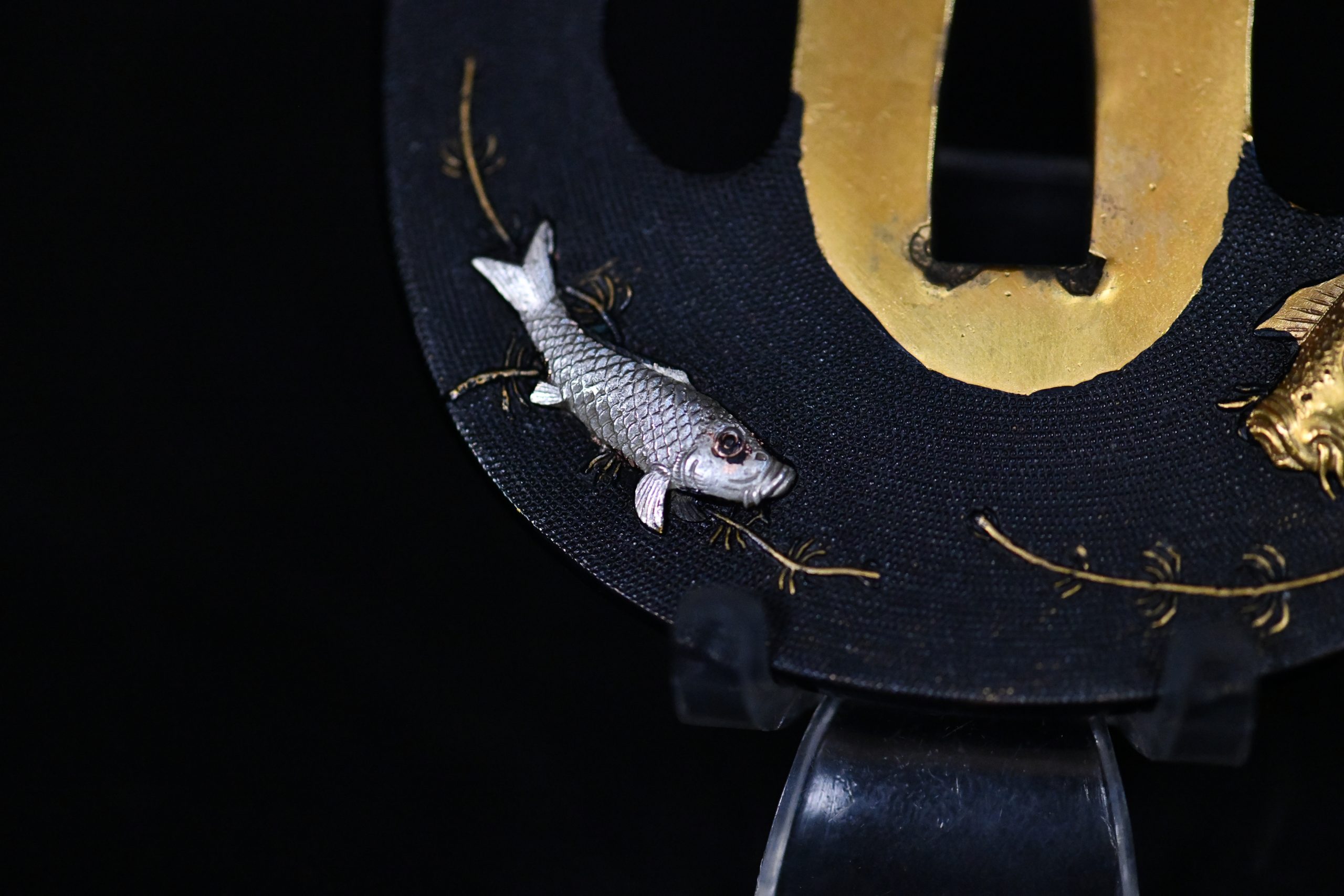 Tsuba koi Meiji period