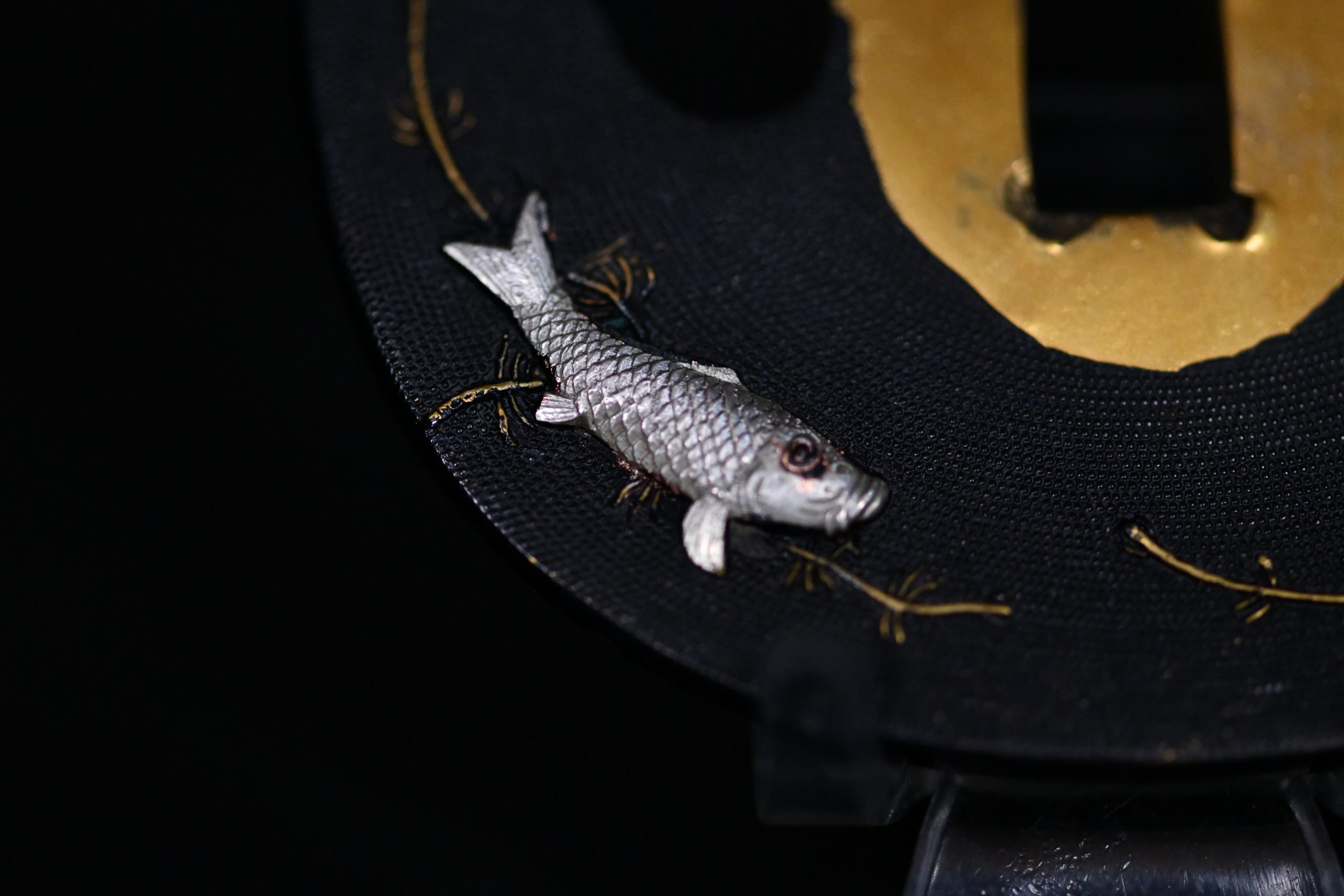 Tsuba koi Meiji period