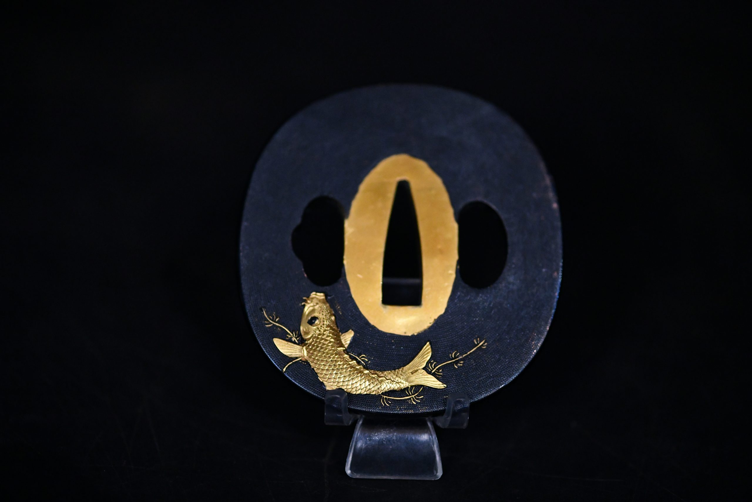Tsuba koi Meiji period