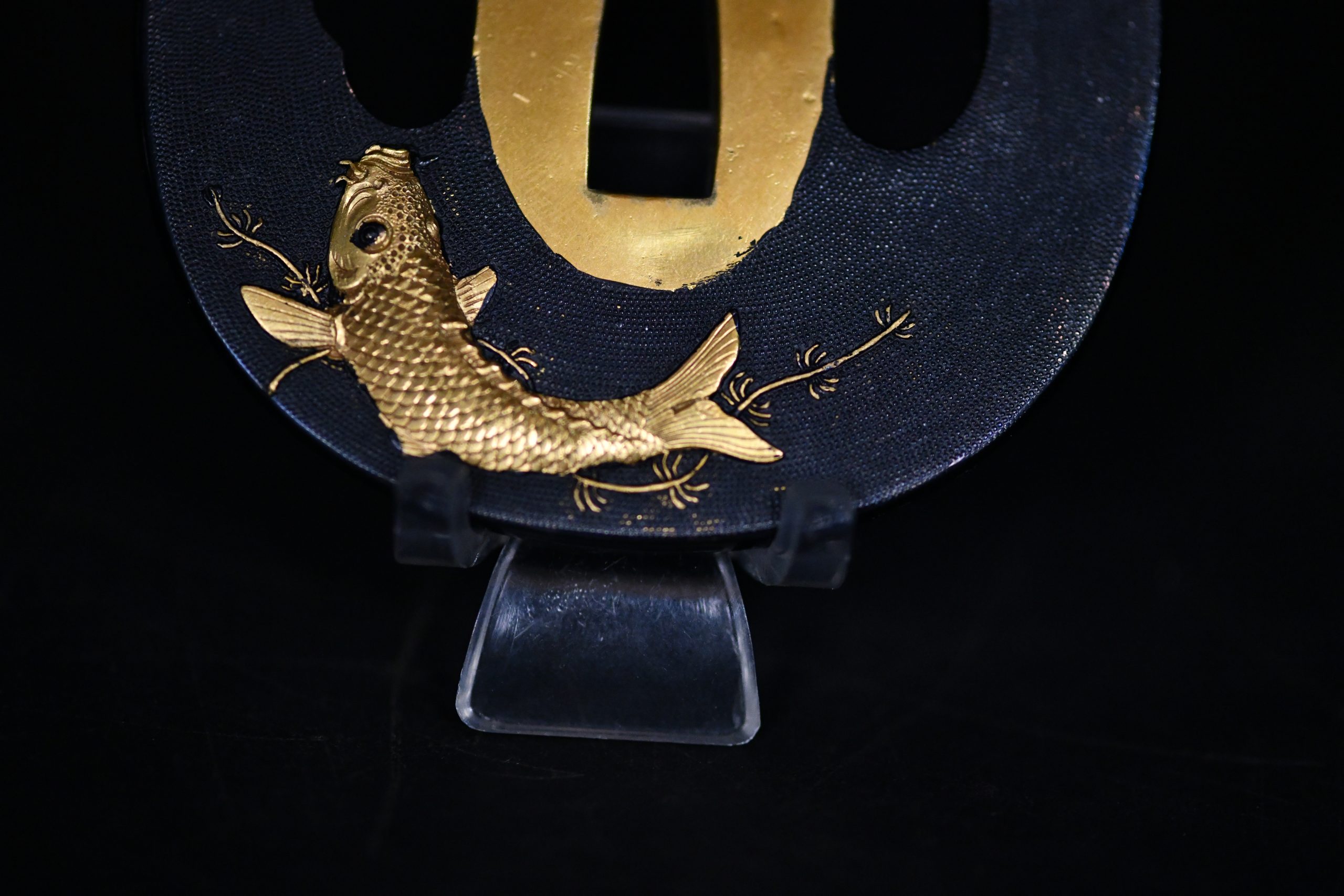 Tsuba koi Meiji period
