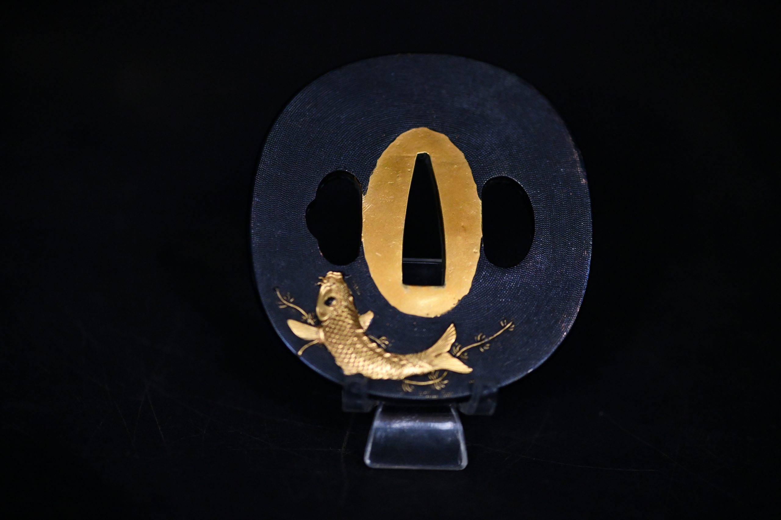 Tsuba koi Meiji period