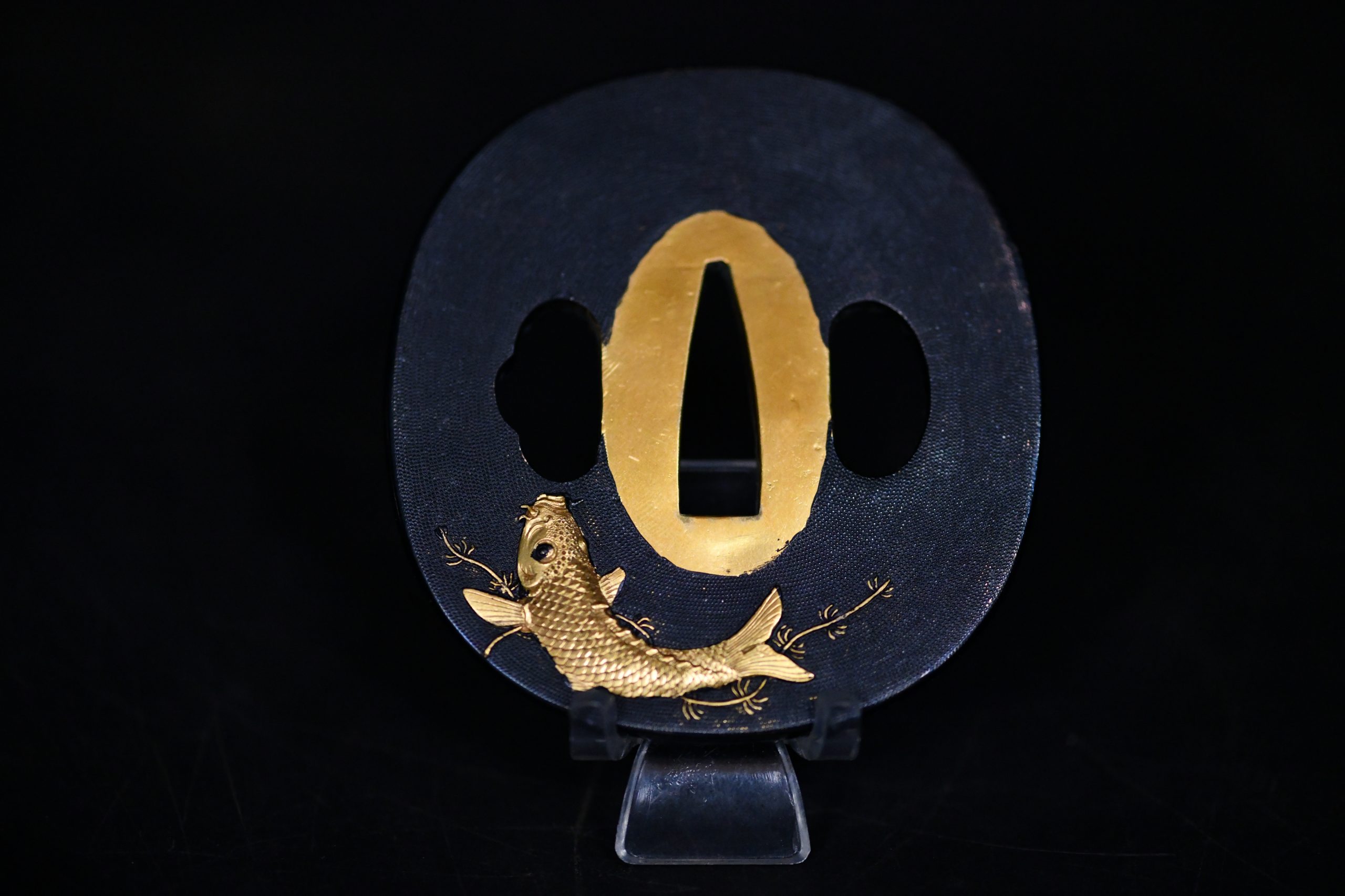 Tsuba koi Meiji period